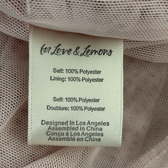 FOR LOVE AND LEMONS ALL THAT GLITTERS LONG SLEEVE MINI DRESS - Picture 11 of 11